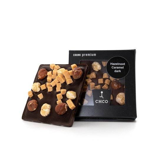 DARK Haselnuss-Karamell-Chocbar