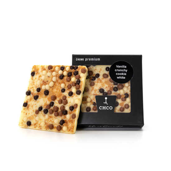 WHITE Vanille knuspriger Keks Chocbar