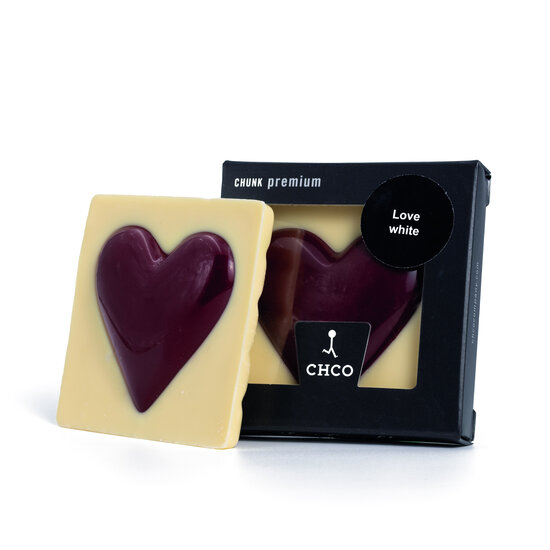 WHITE love Chocbar - white