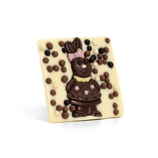 easter bunny chocbar white