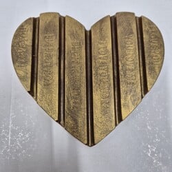 XL heart chunk golden sheen