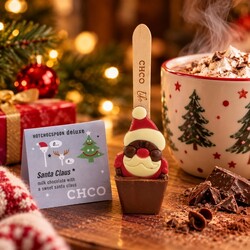 santa hotchocspoon milk