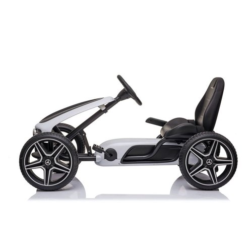 Voiture electrique enfànt Mercedes Mercedes Benz kart a pedale enfant Blanc