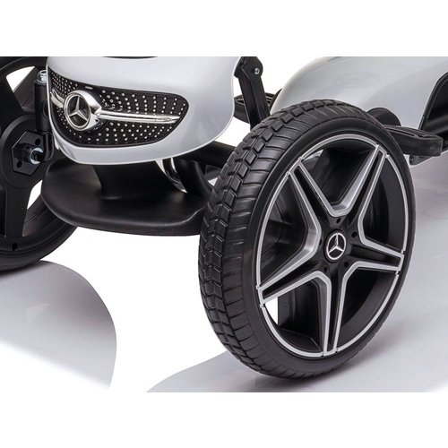 Voiture electrique enfànt Mercedes Mercedes Benz kart a pedale enfant Blanc