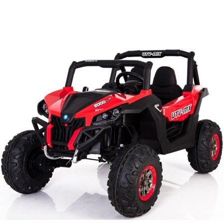 Buggy électrique enfant UTV MX 24V 2 Places Rouge
