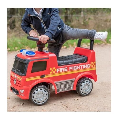 Voiture electrique enfànt Mercedes Mercedes Antos Porteur de pompier bebe Voiture bebe enfant Rouge
