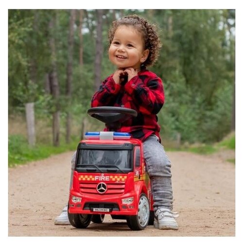 Voiture electrique enfànt Mercedes Mercedes Antos Porteur de pompier bebe Voiture bebe enfant Rouge