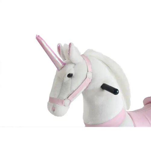 Pony Ride Licorne cheval a roulettes enfants rose Medium