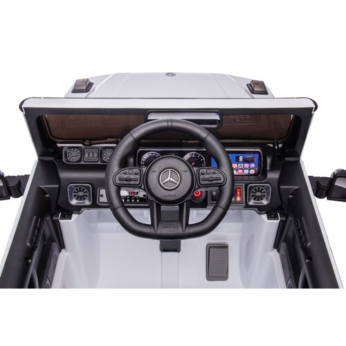 Voiture electrique enfànt Mercedes Mercedes G63 AMG XL Cabrio 24V Voiture électrique enfant Blanc Voiture electrique enfànt Mercedes Mercedes G63 AMG XL Cabrio 24V Voiture électrique enfant Blanc