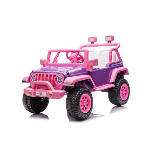 Voiture électrique enfants Rabbit Owner 12V Rose