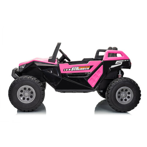 Buggy Clash Électrique 24V high speed 2 Places Camouflage rose