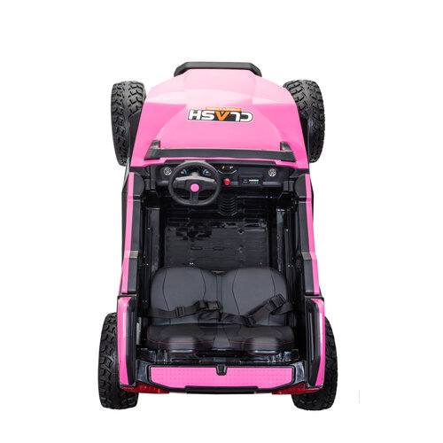 Buggy Clash Électrique 24V high speed 2 Places Camouflage rose