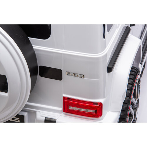 Voiture electrique enfànt Mercedes Mercedes G63 AMG Cabrio 12V Voiture électrique enfant Blanc Voiture electrique enfànt Mercedes Mercedes G63 AMG Cabrio 12V Voiture électrique enfant Blanc