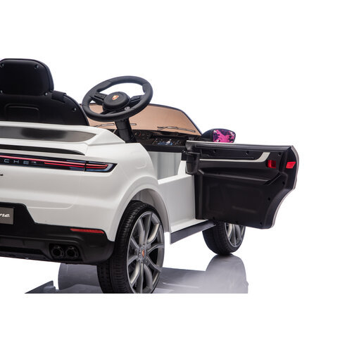 Voiture electrique enfànt Porsche Porsche Cayenne 12V Voiture électrique enfant Blanc