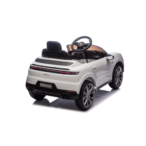 Voiture electrique enfànt Porsche Porsche Cayenne 12V Voiture électrique enfant Blanc