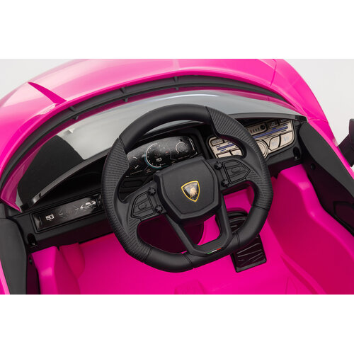 Voiture electrique enfànt Lamborghini Lamborghini Revuelto 12V Voiture électrique enfant Rose Voiture electrique enfànt Lamborghini Lamborghini Revuelto 12V Voiture électrique enfant Rose