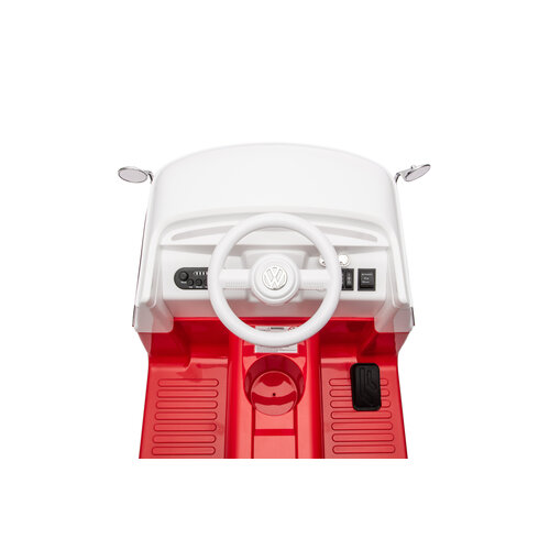 Voiture électrique enfant Volkswagen Volkswagen T-1 minibus 12V voiture pour enfant Rouge