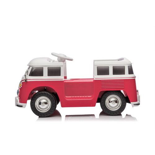 Voiture électrique enfant Volkswagen Volkswagen T-1 minibus 12V voiture pour enfant Rose