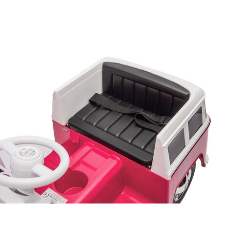 Voiture électrique enfant Volkswagen Volkswagen T-1 minibus 12V voiture pour enfant Rose