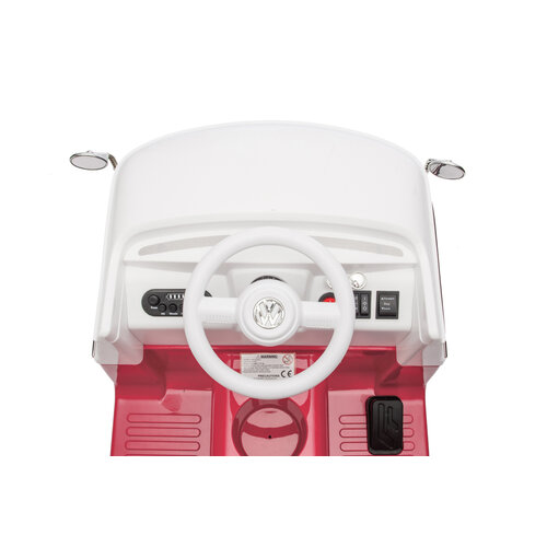 Voiture électrique enfant Volkswagen Volkswagen T-1 minibus 12V voiture pour enfant Rose