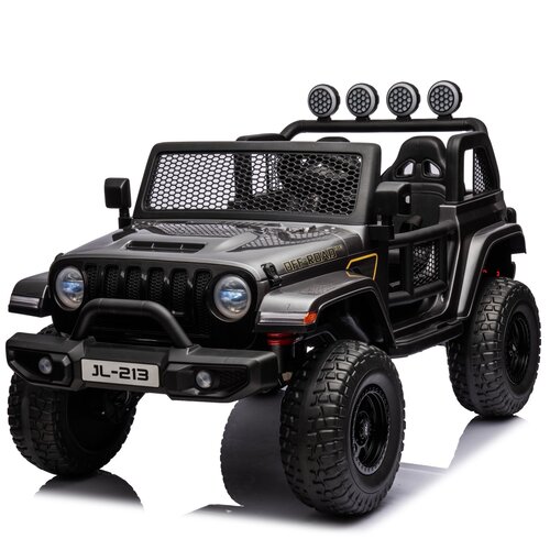 FINOOS Jeep électrique 2 places voiture pour enfant Gris FINOOS Jeep électrique 2 places voiture pour enfant Gris