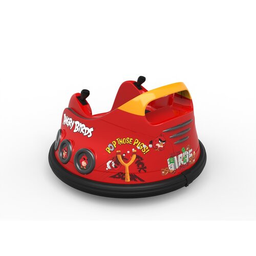 FINOOS Électrique voiture pour enfant Bumper Car Angry Birds 6V Rouge