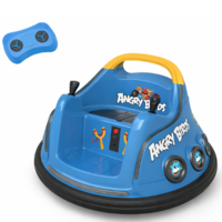Électrique voiture pour enfant Bumper Car Angry Birds 6V Bleu