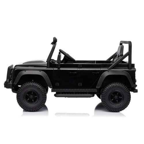 Voiture electrique enfànt Land Rover Land Rover Defender 110 SVX Vintage 12V voiture pour enfant Noir