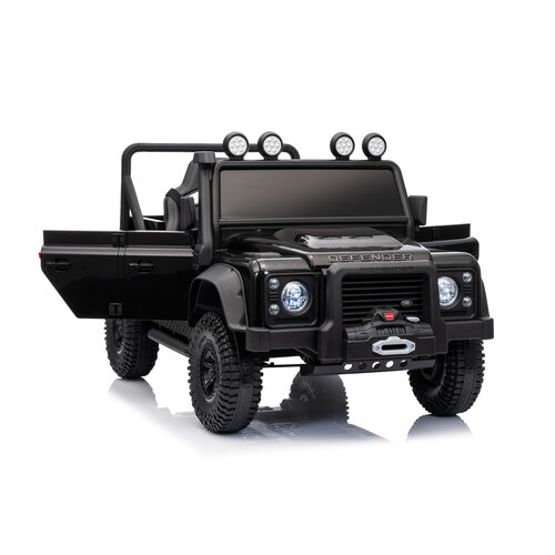 Voiture electrique enfànt Land Rover Land Rover Defender 110 SVX Vintage 12V voiture pour enfant Noir