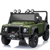 Land Rover Defender 110 SVX Vintage 12V voiture pour enfant Vert