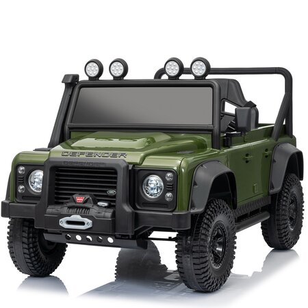 Voiture electrique enfànt Land Rover Land Rover Defender 110 SVX Vintage 12V voiture pour enfant Vert