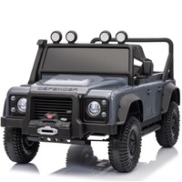 Land Rover Defender 110 SVX Vintage 12V voiture pour enfant Gris