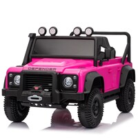 Land Rover Defender 110 SVX Vintage 12V voiture pour enfant Rose