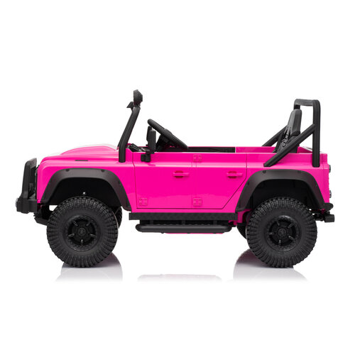 Voiture electrique enfànt Land Rover Land Rover Defender 110 SVX Vintage 12V voiture pour enfant Rose