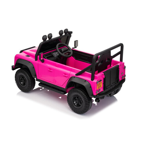 Voiture electrique enfànt Land Rover Land Rover Defender 110 SVX Vintage 12V voiture pour enfant Rose