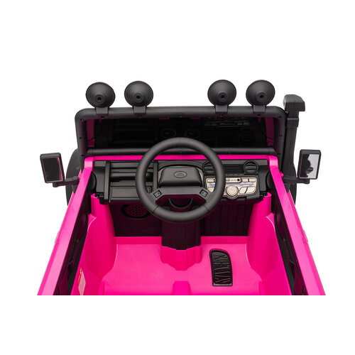 Voiture electrique enfànt Land Rover Land Rover Defender 110 SVX Vintage 12V voiture pour enfant Rose