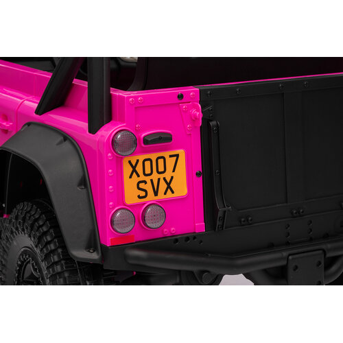 Voiture electrique enfànt Land Rover Land Rover Defender 110 SVX Vintage 12V voiture pour enfant Rose