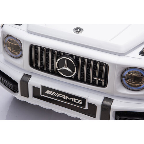 Voiture electrique enfànt Mercedes Mercedes G63 AMG Cabriolet 12V Voiture pour enfant Blanc