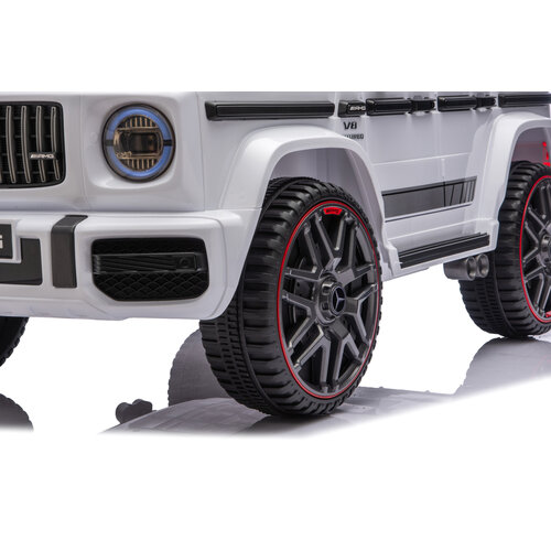 Voiture electrique enfànt Mercedes Mercedes G63 AMG Cabriolet 12V Voiture pour enfant Blanc
