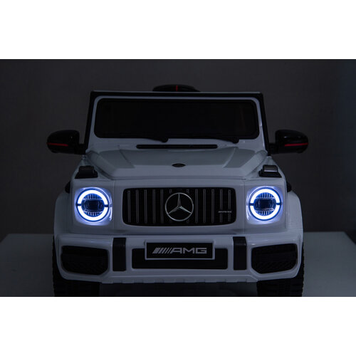 Voiture electrique enfànt Mercedes Mercedes G63 AMG Cabriolet 12V Voiture pour enfant Blanc
