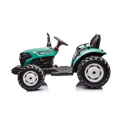FINOOS Tracteur électrique pour enfant avec remorque 24V Vert FINOOS Tracteur électrique pour enfant avec remorque 24V Vert
