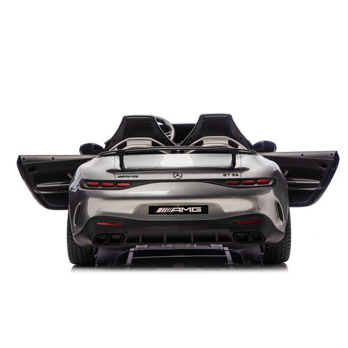 Voiture electrique enfànt Mercedes Mercedes AMG GT63 24V 2 places voiture pour enfant métallisé Gris