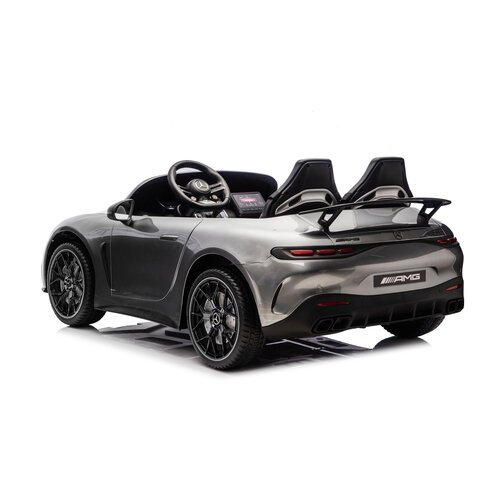 Voiture electrique enfànt Mercedes Mercedes AMG GT63 24V 2 places voiture pour enfant métallisé Gris