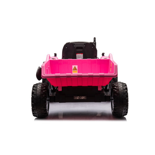 Tracteur électrique pour enfant avec remorque 24V Rose Tracteur électrique pour enfant avec remorque 24V Rose