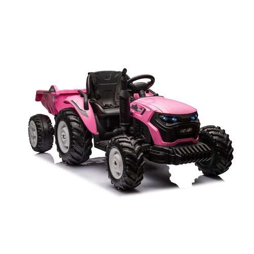 Tracteur électrique pour enfant avec remorque 24V Rose Tracteur électrique pour enfant avec remorque 24V Rose