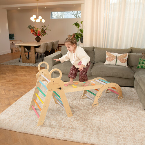 FINOOS FINOOS Structure d’escalade - Triangle d’escalade - Arche d’escalade - Toboggan - Montessori - Jouets en bois - Arc-en-ciel FINOOS FINOOS Structure d’escalade - Triangle d’escalade - Arche d’escalade - Toboggan - Montessori - Jouets en bois - Arc-en-ciel