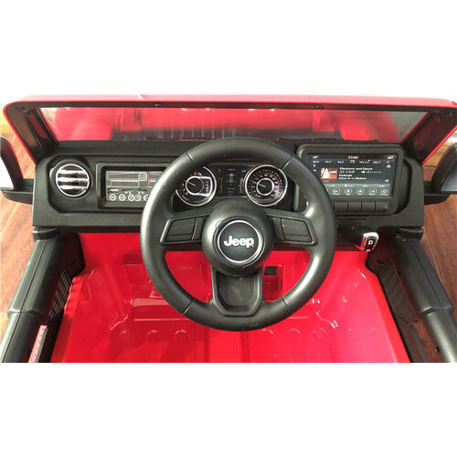 Voiture electrique enfànt Jeep Jeep Wrangler Rubicon 12V Voiture électrique enfant Rouge