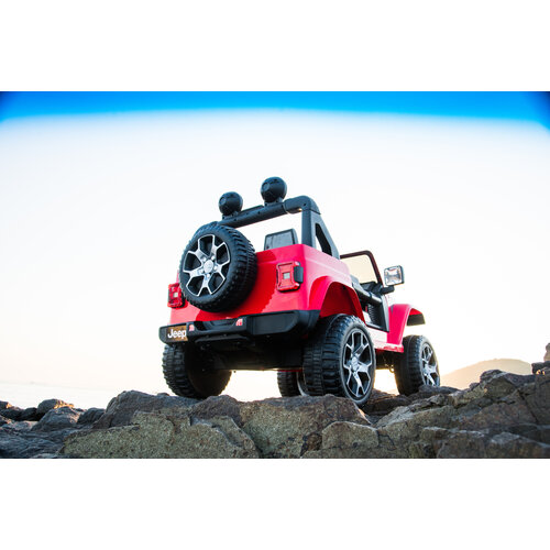 Voiture electrique enfànt Jeep Jeep Wrangler Rubicon 12V Voiture électrique enfant Rouge