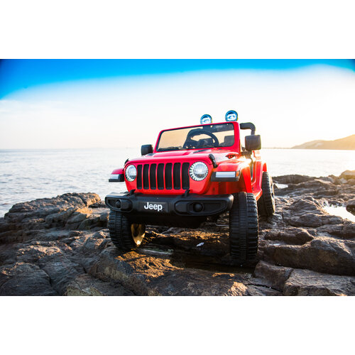 Voiture electrique enfànt Jeep Jeep Wrangler Rubicon 12V Voiture électrique enfant Rouge
