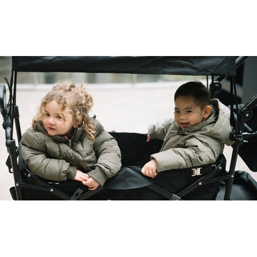 FINOOS FINOOS - Chariot pliable avec toit et accessoires - Noir FINOOS FINOOS - Chariot pliable avec toit et accessoires - Noir